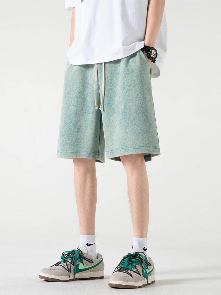 Style Core Aesthetics, New Style Trends - Soft Boy Drawstring Waist Sweatshort Style Core Aesthetics, New Style Trends - Soft Boy Drawstring Waist Sweatshort