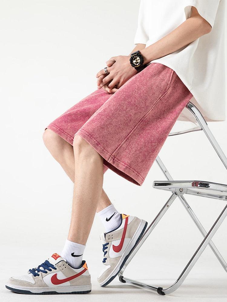 Style Core Aesthetics, New Style Trends - Soft Boy Drawstring Waist Sweatshort Style Core Aesthetics, New Style Trends - Soft Boy Drawstring Waist Sweatshort