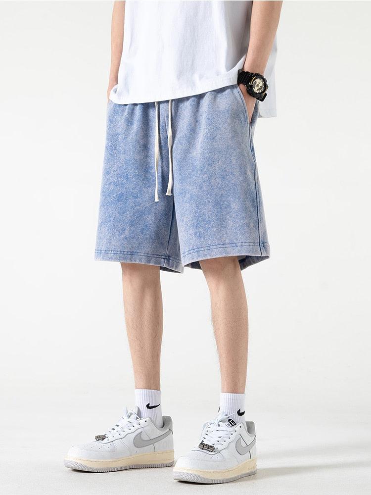 Style Core Aesthetics, New Style Trends - Soft Boy Drawstring Waist Sweatshort Style Core Aesthetics, New Style Trends - Soft Boy Drawstring Waist Sweatshort