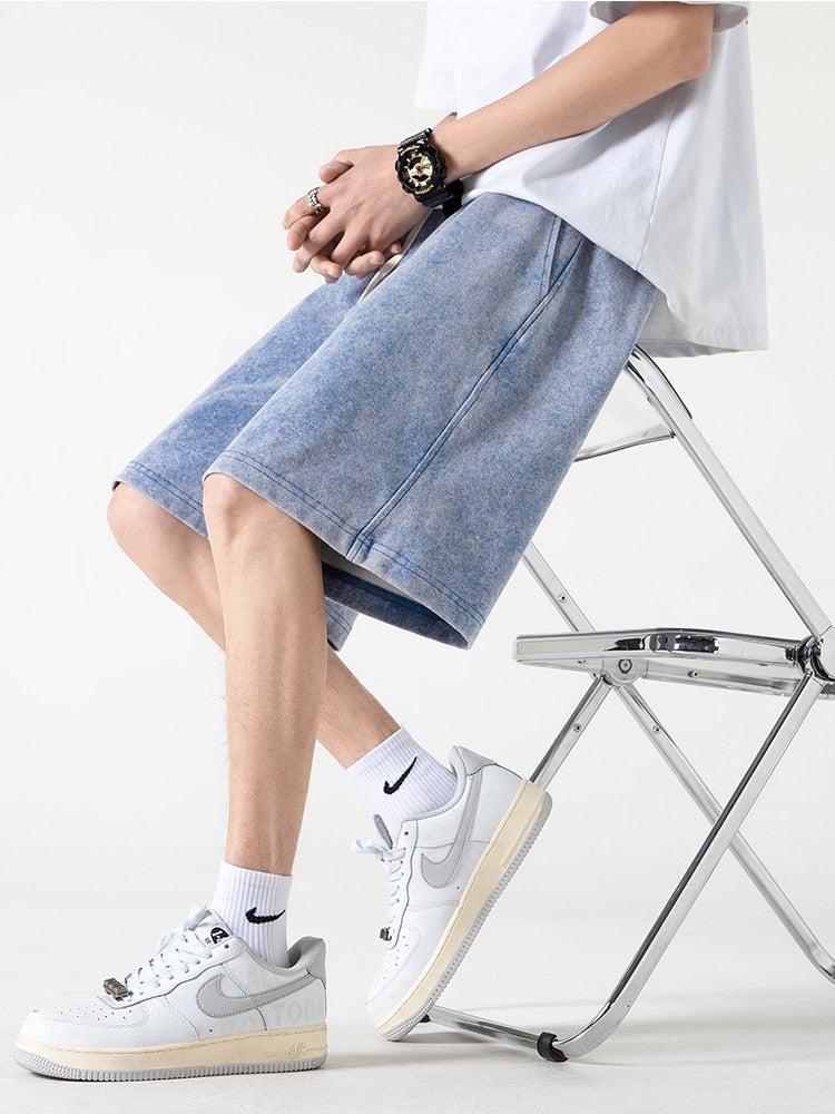Style Core Aesthetics, New Style Trends - Soft Boy Drawstring Waist Sweatshort Style Core Aesthetics, New Style Trends - Soft Boy Drawstring Waist Sweatshort