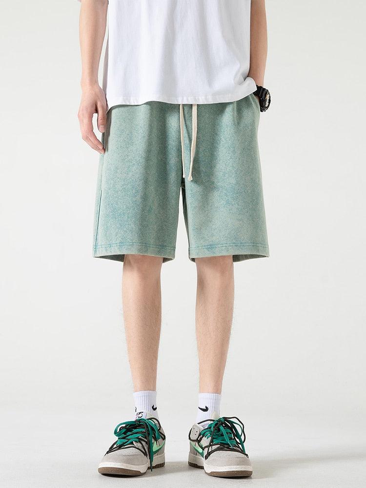 Style Core Aesthetics, New Style Trends - Soft Boy Drawstring Waist Sweatshort Style Core Aesthetics, New Style Trends - Soft Boy Drawstring Waist Sweatshort