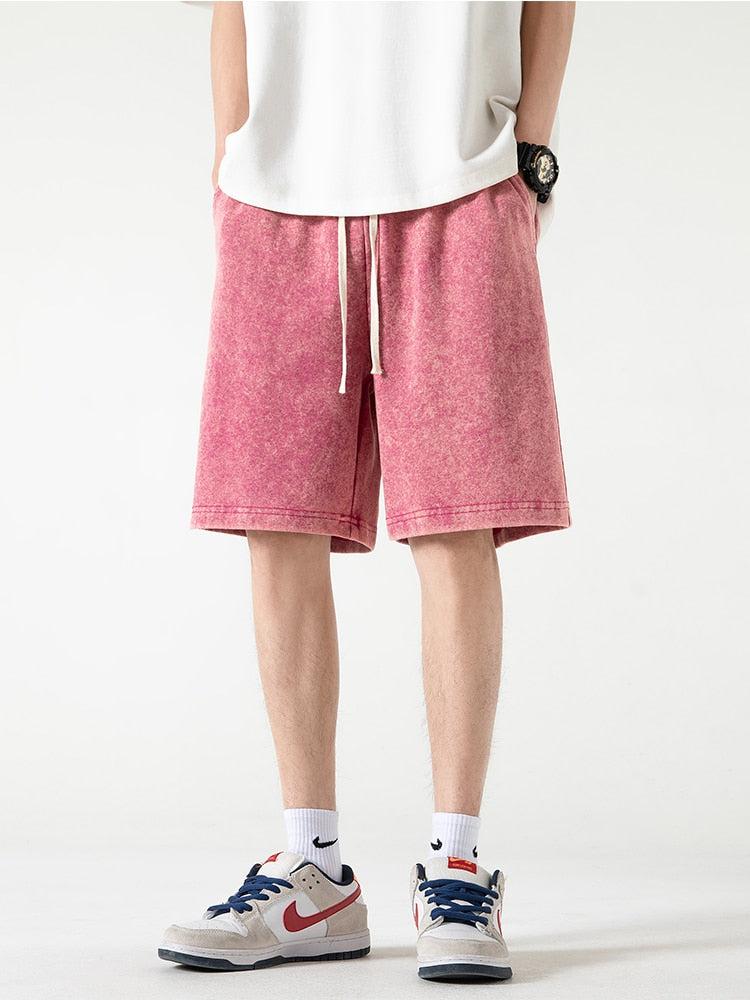Style Core Aesthetics, New Style Trends - Soft Boy Drawstring Waist Sweatshort Style Core Aesthetics, New Style Trends - Soft Boy Drawstring Waist Sweatshort