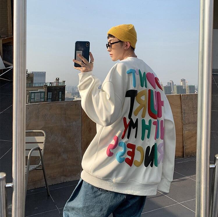 Style Core Aesthetics, New Style Trends - Soft Boy Printed Sweatshirt Style Core Aesthetics, New Style Trends - Soft Boy Printed Sweatshirt