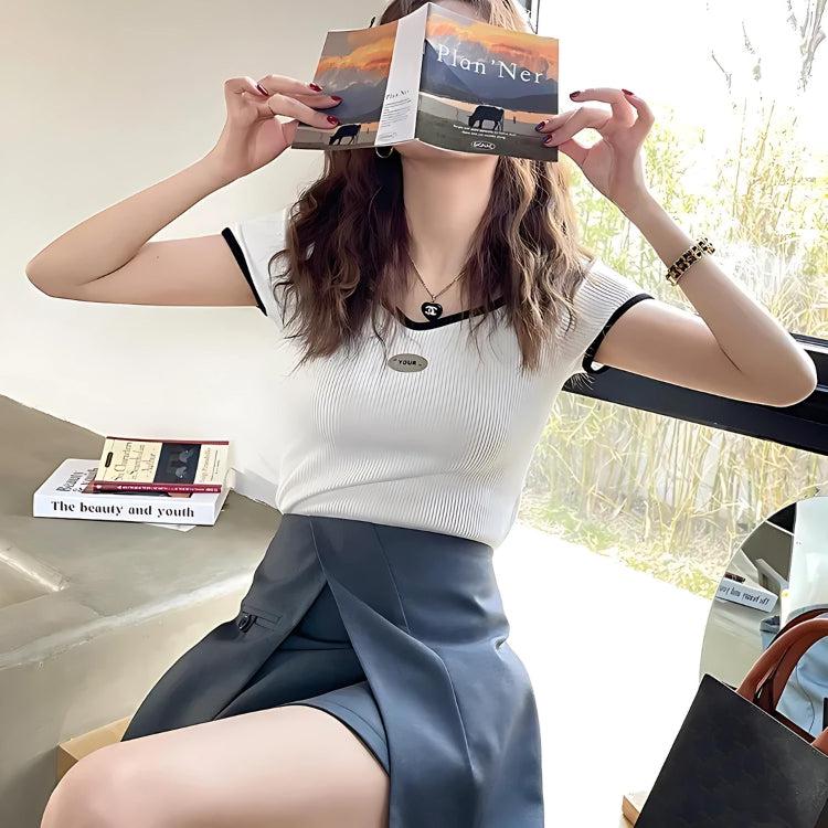 Style Core Aesthetics, New Style Trends - Soft Girl Basic Corduroy Top Style Core Aesthetics, New Style Trends - Soft Girl Basic Corduroy Top