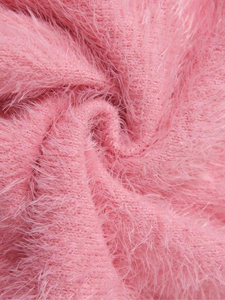 Style Core Aesthetics, New Style Trends - Soft Girl Cherry Fluffy Crop Top Style Core Aesthetics, New Style Trends - Soft Girl Cherry Fluffy Crop Top