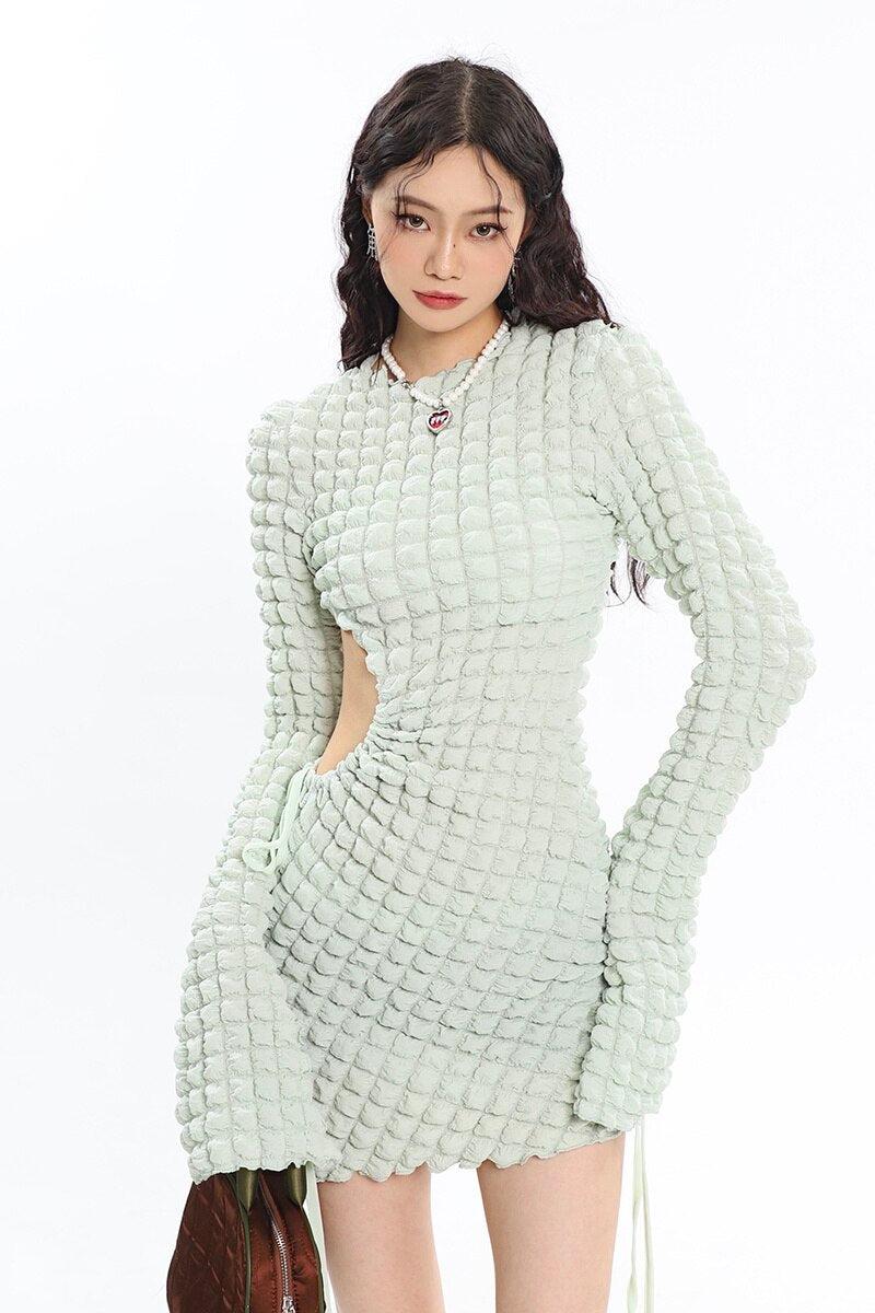 Style Core Aesthetics, New Style Trends - Soft Girl Cut Out Mini Dress Style Core Aesthetics, New Style Trends - Soft Girl Cut Out Mini Dress