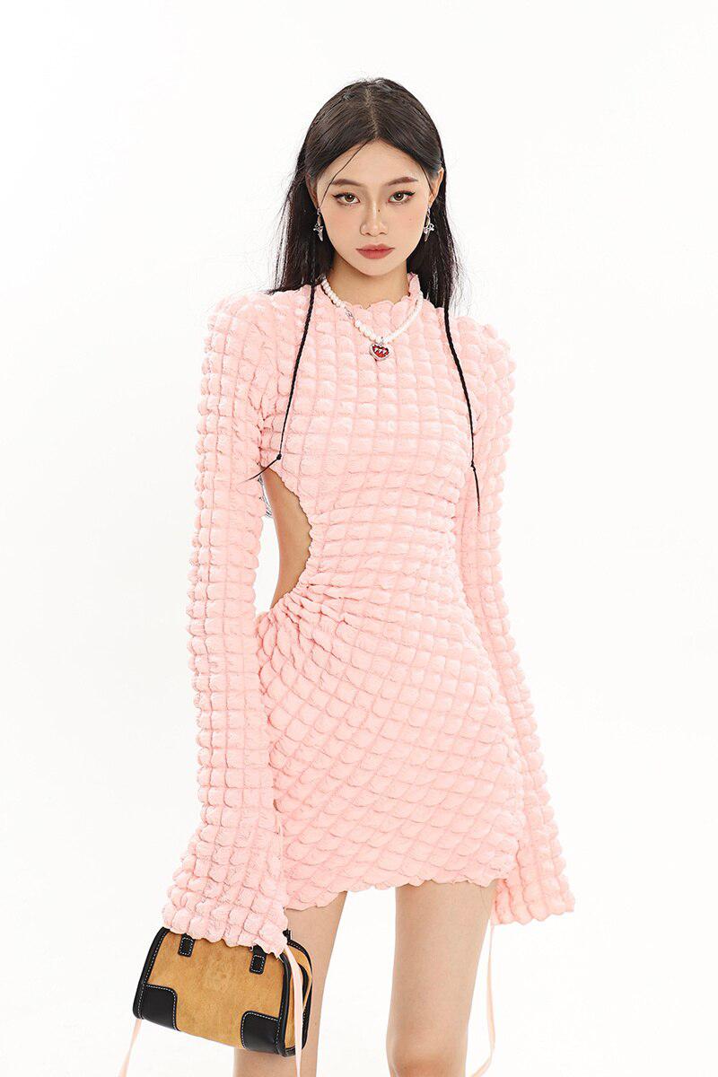 Style Core Aesthetics, New Style Trends - Soft Girl Cut Out Mini Dress Style Core Aesthetics, New Style Trends - Soft Girl Cut Out Mini Dress