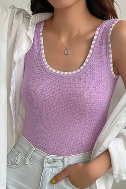 Style Core Aesthetics, New Style Trends - Soft Girl Knitted Tank Top