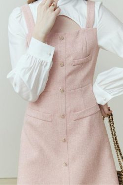 Style Core Aesthetics, New Style Trends - Soft Girl Mini Dress With Shirt Sleeve