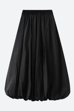 Style Core Aesthetics, New Style Trends - Soft Girl Pastel Bubble Midi Skirt
