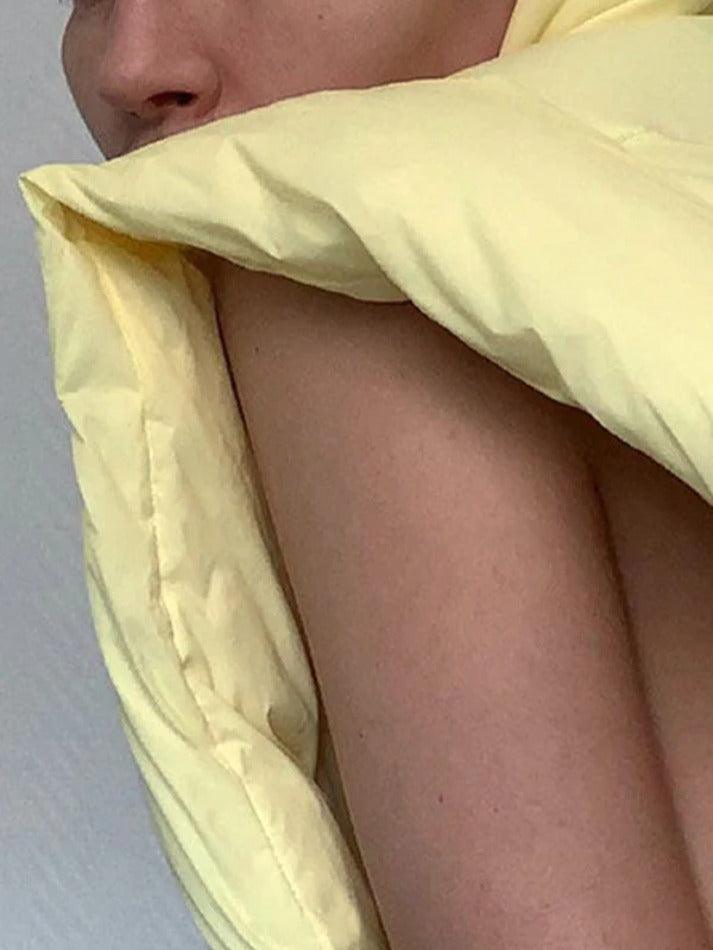 Style Core Aesthetics, New Style Trends - Solid Color Lace Up Hooded Sleeveless Jacket Style Core Aesthetics, New Style Trends - Solid Color Lace Up Hooded Sleeveless Jacket