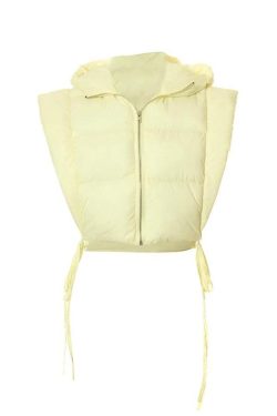 Style Core Aesthetics, New Style Trends - Solid Color Lace Up Hooded Sleeveless Jacket