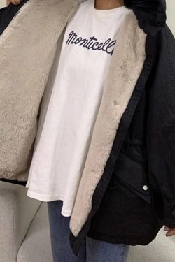 Style Core Aesthetics, New Style Trends - Solid Hooded Drawstring Flap Detail Jacket