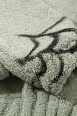 Style Core Aesthetics, New Style Trends - Spider Full Zip-Up Teddy Hoodie Jacket