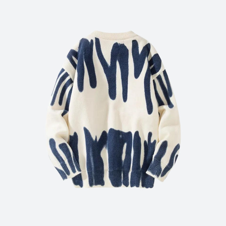 Style Core Aesthetics, New Style Trends - Spray Paint Soft Touch Knitted Sweater Style Core Aesthetics, New Style Trends - Spray Paint Soft Touch Knitted Sweater