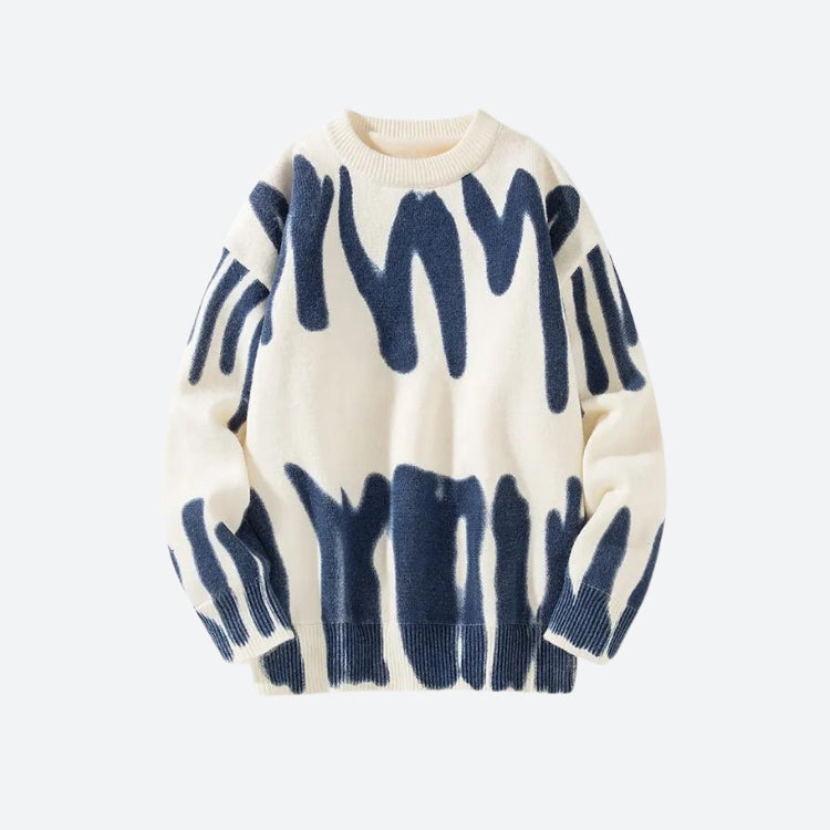 Style Core Aesthetics, New Style Trends - Spray Paint Soft Touch Knitted Sweater Style Core Aesthetics, New Style Trends - Spray Paint Soft Touch Knitted Sweater