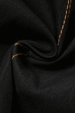 Style Core Aesthetics, New Style Trends - Stitched Detail Cutout Denim Cropped Tank Top