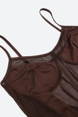 Style Core Aesthetics, New Style Trends - Striped Sheer Bodysuit