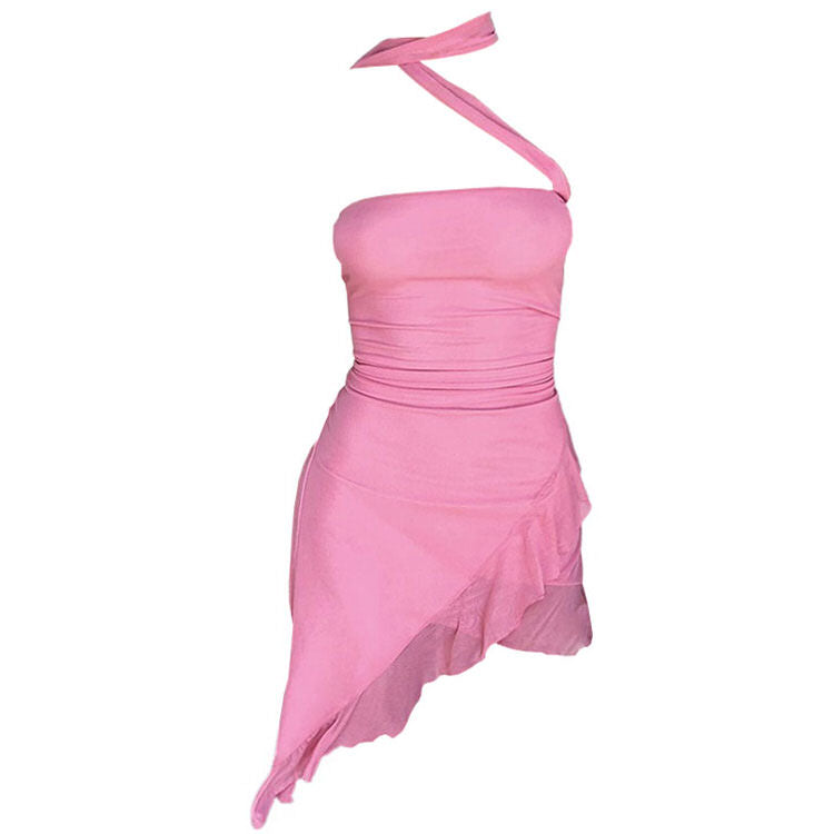 Style Core Aesthetics, New Style Trends - Summer In Paris Halter Ruffle Dress Style Core Aesthetics, New Style Trends - Summer In Paris Halter Ruffle Dress