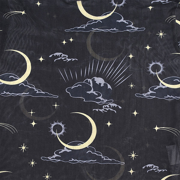 Style Core Aesthetics, New Style Trends - Sun & Moon Mesh Top Style Core Aesthetics, New Style Trends - Sun & Moon Mesh Top