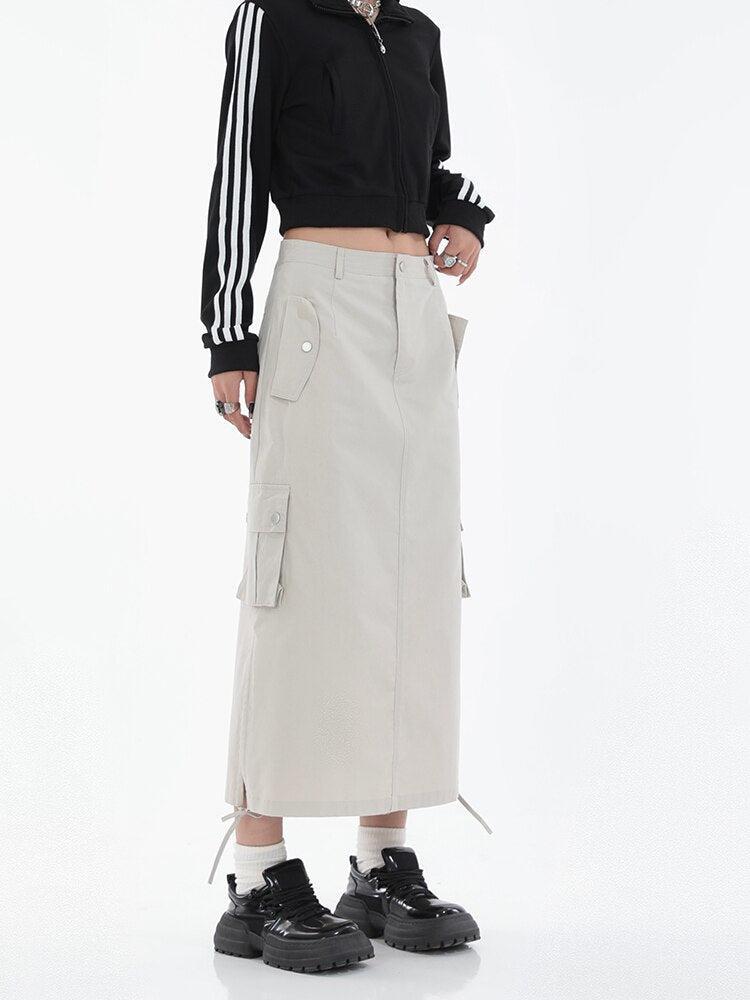 Style Core Aesthetics, New Style Trends - Tech Parachute Maxi Skirt Style Core Aesthetics, New Style Trends - Tech Parachute Maxi Skirt