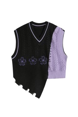 Style Core Aesthetics, New Style Trends - Teenage Drama Knit Vest