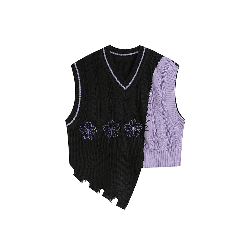 Style Core Aesthetics, New Style Trends - Teenage Drama Knit Vest Style Core Aesthetics, New Style Trends - Teenage Drama Knit Vest