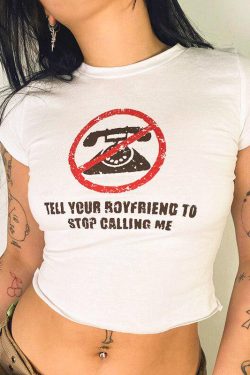 Style Core Aesthetics, New Style Trends - Tell Your Boyfriend Crop Top