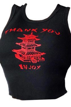 Style Core Aesthetics, New Style Trends - Thank You Ribbed Top