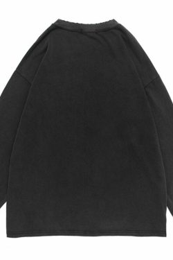 Style Core Aesthetics, New Style Trends - 'The Throne' Ripped Cotton Sweater