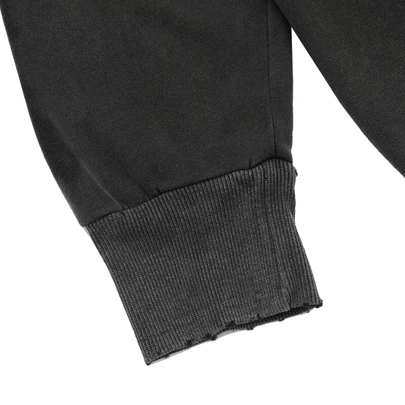 Style Core Aesthetics, New Style Trends - 'The Throne' Ripped Cotton Sweater Style Core Aesthetics, New Style Trends - 'The Throne' Ripped Cotton Sweater