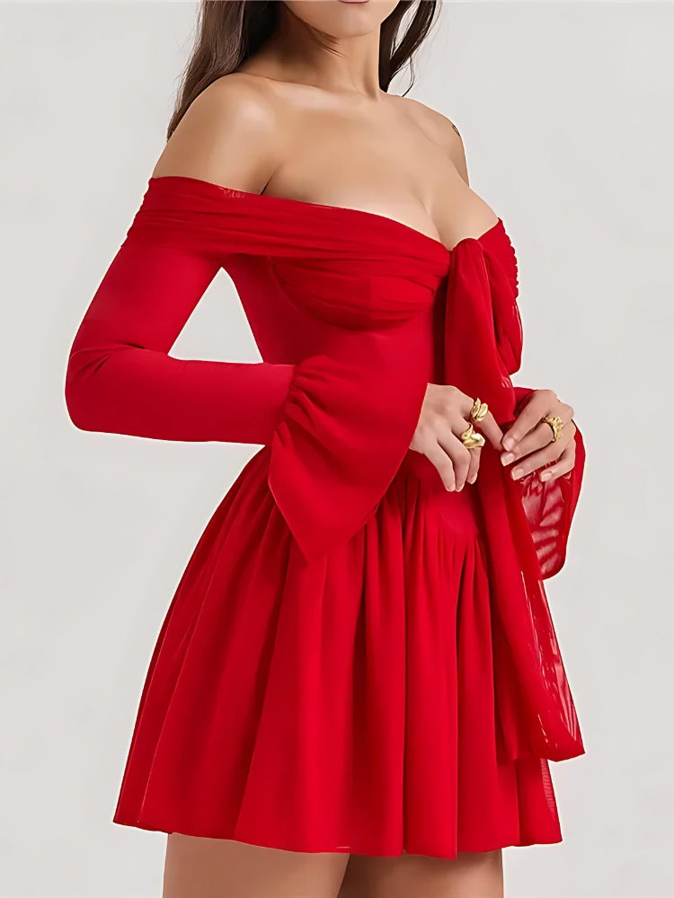 Style Core Aesthetics, New Style Trends - Tie Front Strapless Corset Mini Dress Style Core Aesthetics, New Style Trends - Tie Front Strapless Corset Mini Dress