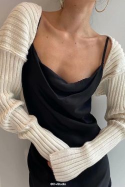 Style Core Aesthetics, New Style Trends - Tumblr Aesthetic Knitted Crop Sweater