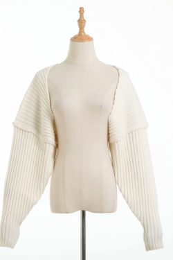 Style Core Aesthetics, New Style Trends - Tumblr Aesthetic Knitted Crop Sweater