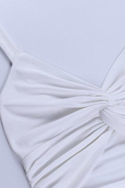 Style Core Aesthetics, New Style Trends - Twisted Cutout Crop Tank Top