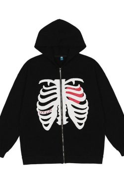 Style Core Aesthetics, New Style Trends - Veste squelette coeur