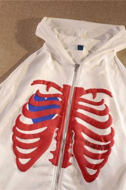 Style Core Aesthetics, New Style Trends - Veste squelette coeur