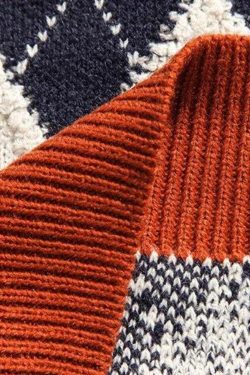 Style Core Aesthetics, New Style Trends - Vintage Argyle Knitted Sweater