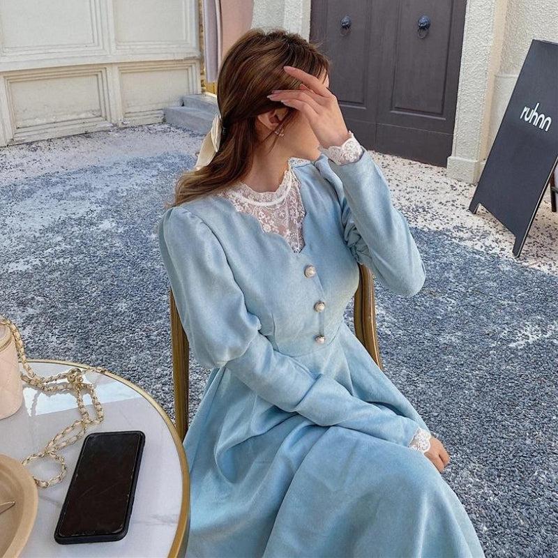 Style Core Aesthetics, New Style Trends - Vintage Balloon Sleeve Maxi Dress Style Core Aesthetics, New Style Trends - Vintage Balloon Sleeve Maxi Dress