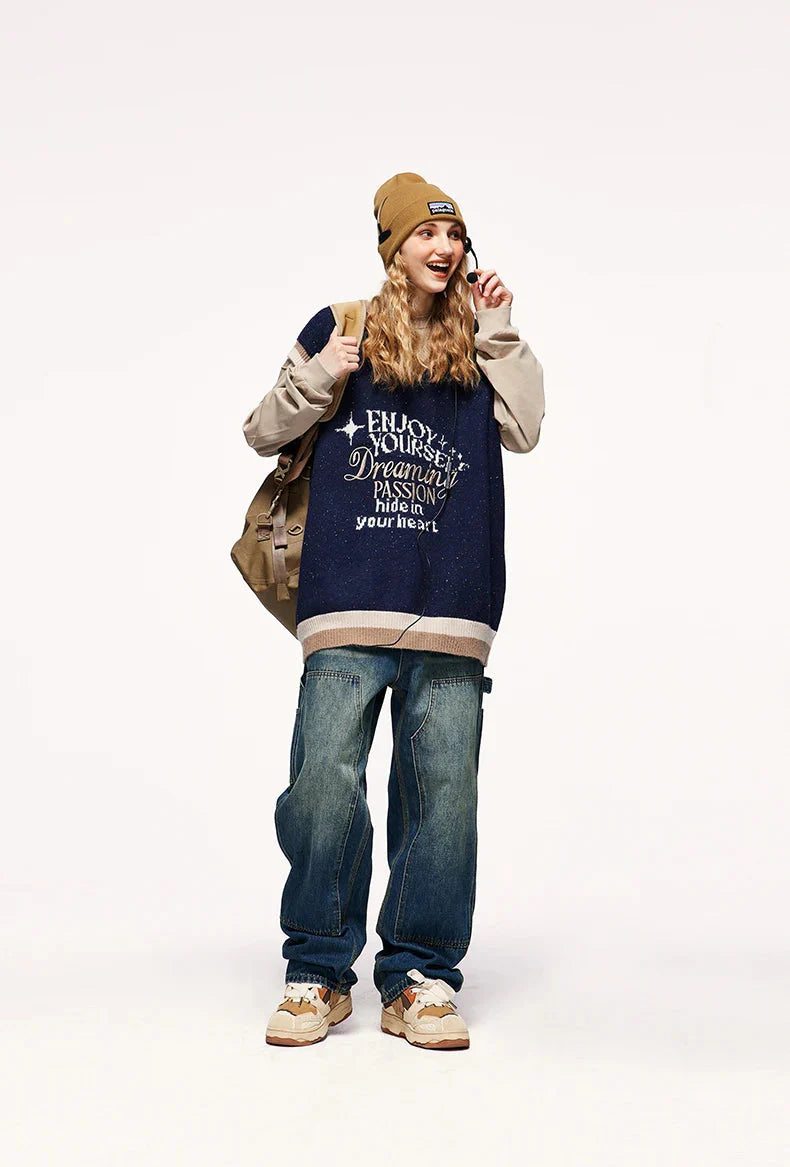 Style Core Aesthetics, New Style Trends - Vintage Enjoy Yourself Knitted Sweater Vest Style Core Aesthetics, New Style Trends - Vintage Enjoy Yourself Knitted Sweater Vest