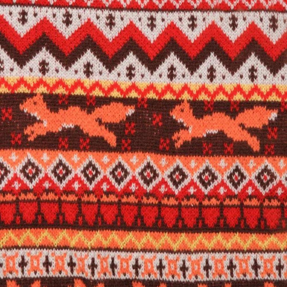 Style Core Aesthetics, New Style Trends - Vintage Fox Embroidered Christmas Sweater Style Core Aesthetics, New Style Trends - Vintage Fox Embroidered Christmas Sweater