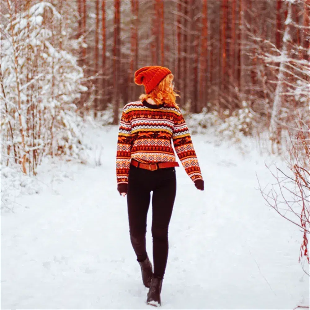 Style Core Aesthetics, New Style Trends - Vintage Fox Embroidered Christmas Sweater Style Core Aesthetics, New Style Trends - Vintage Fox Embroidered Christmas Sweater