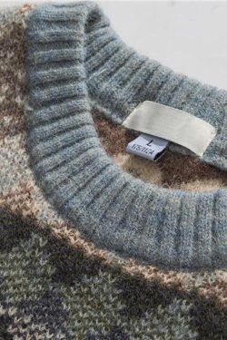 Style Core Aesthetics, New Style Trends - Vintage Jacquard Knitted Sweater