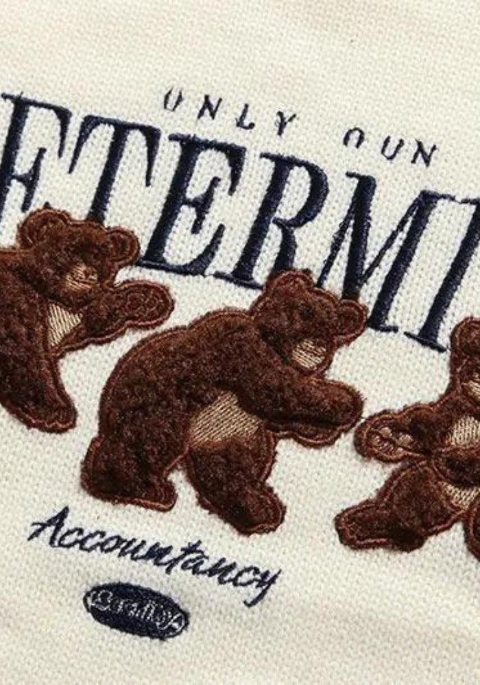 Style Core Aesthetics, New Style Trends - Vintage Teddy Embroidered Knitted Sweater Style Core Aesthetics, New Style Trends - Vintage Teddy Embroidered Knitted Sweater