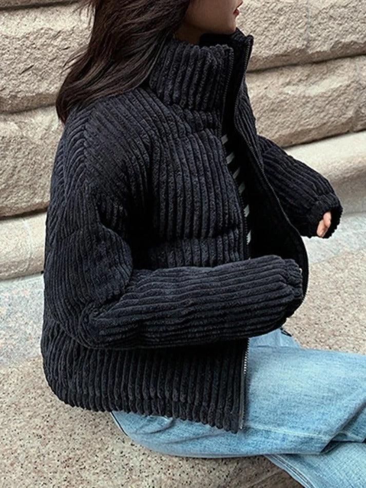 Style Core Aesthetics, New Style Trends - Vintage Zip Up Corduroy Padded Jacket Style Core Aesthetics, New Style Trends - Vintage Zip Up Corduroy Padded Jacket