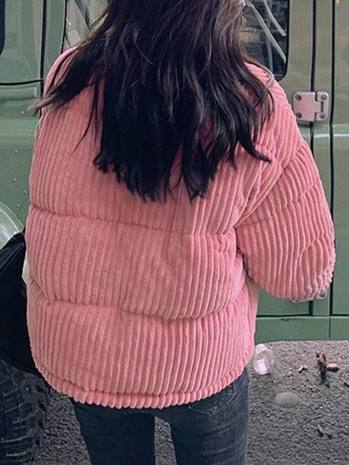 Style Core Aesthetics, New Style Trends - Vintage Zip Up Corduroy Padded Jacket Style Core Aesthetics, New Style Trends - Vintage Zip Up Corduroy Padded Jacket
