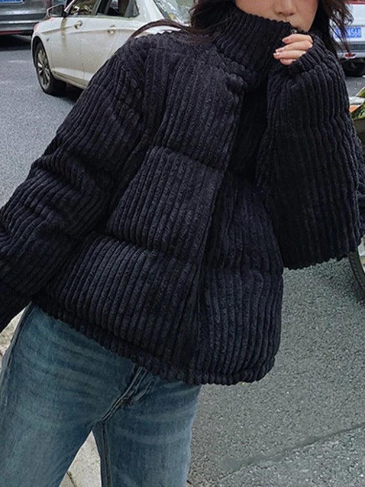 Style Core Aesthetics, New Style Trends - Vintage Zip Up Corduroy Padded Jacket Style Core Aesthetics, New Style Trends - Vintage Zip Up Corduroy Padded Jacket