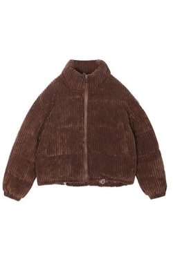 Style Core Aesthetics, New Style Trends - Vintage Zip Up Corduroy Padded Jacket