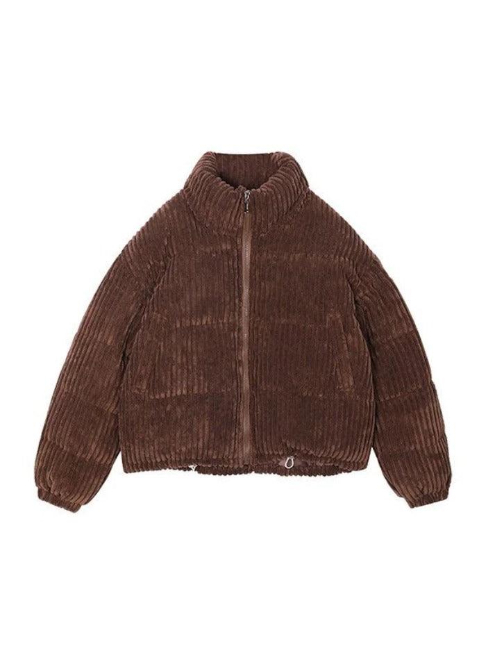 Style Core Aesthetics, New Style Trends - Vintage Zip Up Corduroy Padded Jacket Style Core Aesthetics, New Style Trends - Vintage Zip Up Corduroy Padded Jacket