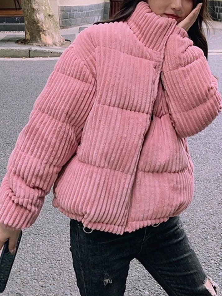 Style Core Aesthetics, New Style Trends - Vintage Zip Up Corduroy Padded Jacket Style Core Aesthetics, New Style Trends - Vintage Zip Up Corduroy Padded Jacket